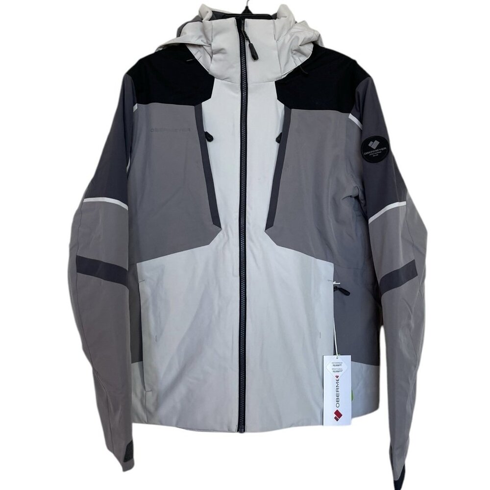 OBERMEYER Jacket Mens Size Small Foundation Insulated Jacket $279 Stone Gray